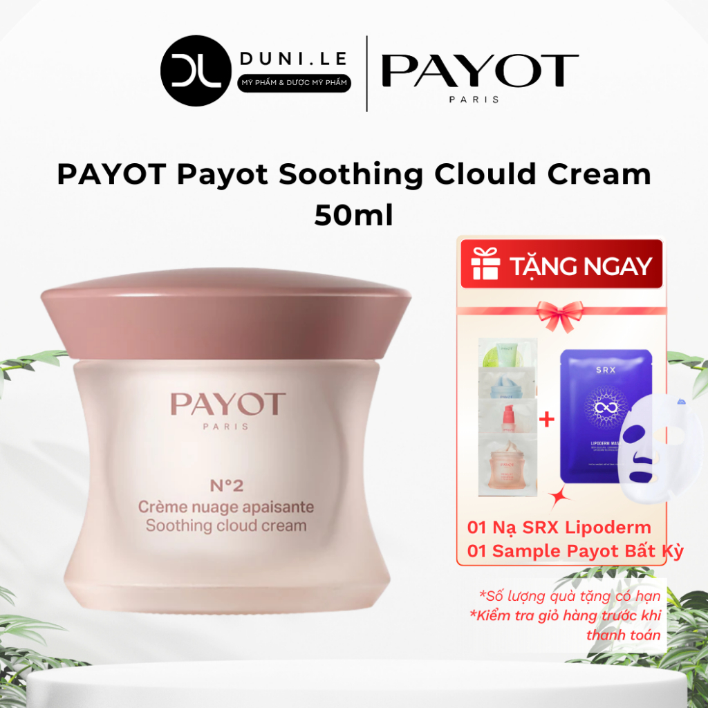 Kem Dưỡng PAYOT Payot Soothing Clould Cream 50ml Lợi Khuẩn Phục Hồi Làm Dịu Cho Mọi Loại Da | Duni L