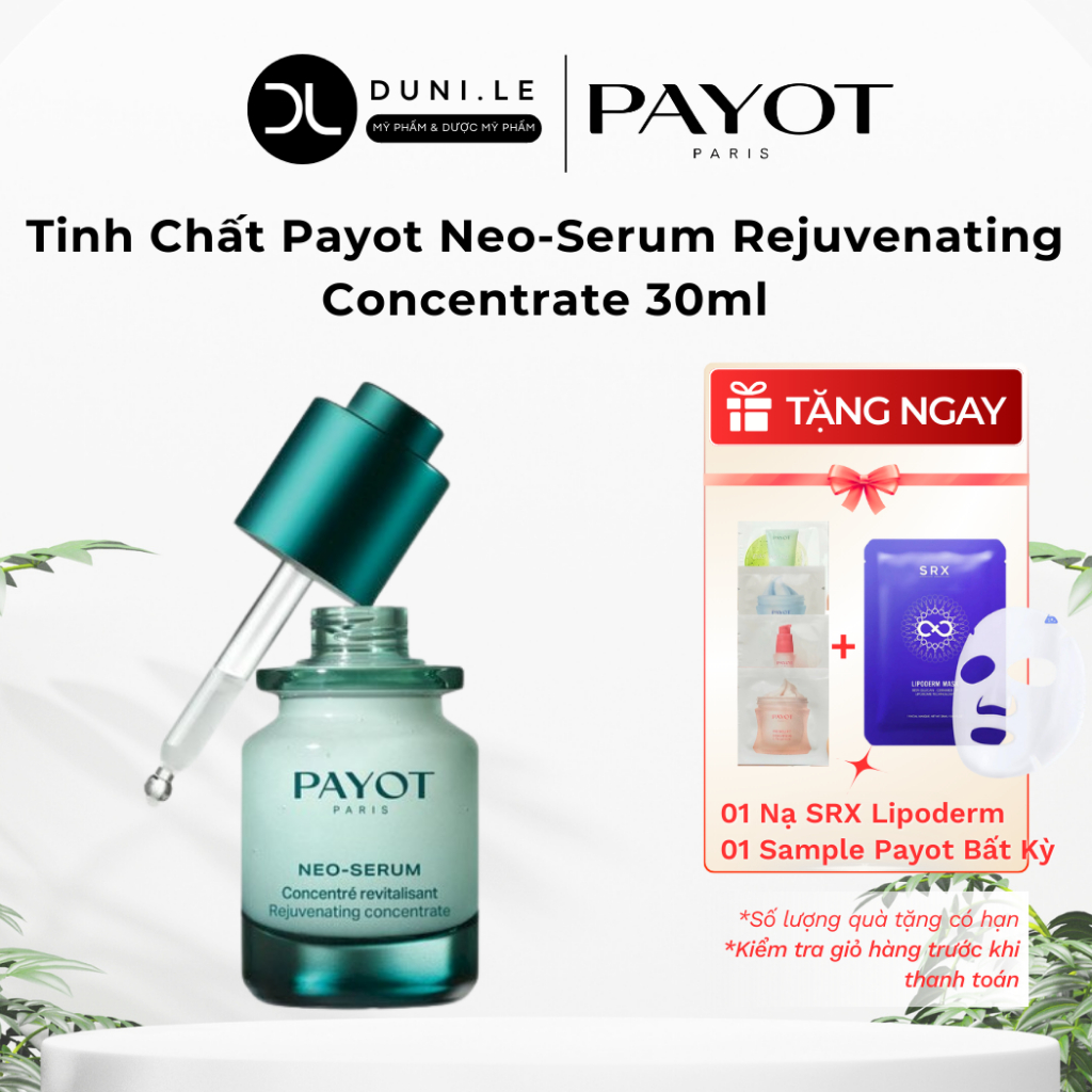 Tinh Chất Payot Neo-Serum Rejuvenating Concentrate 30ml Tái Sinh Năng Lượng Làm Sáng Mịn Da | Duni L
