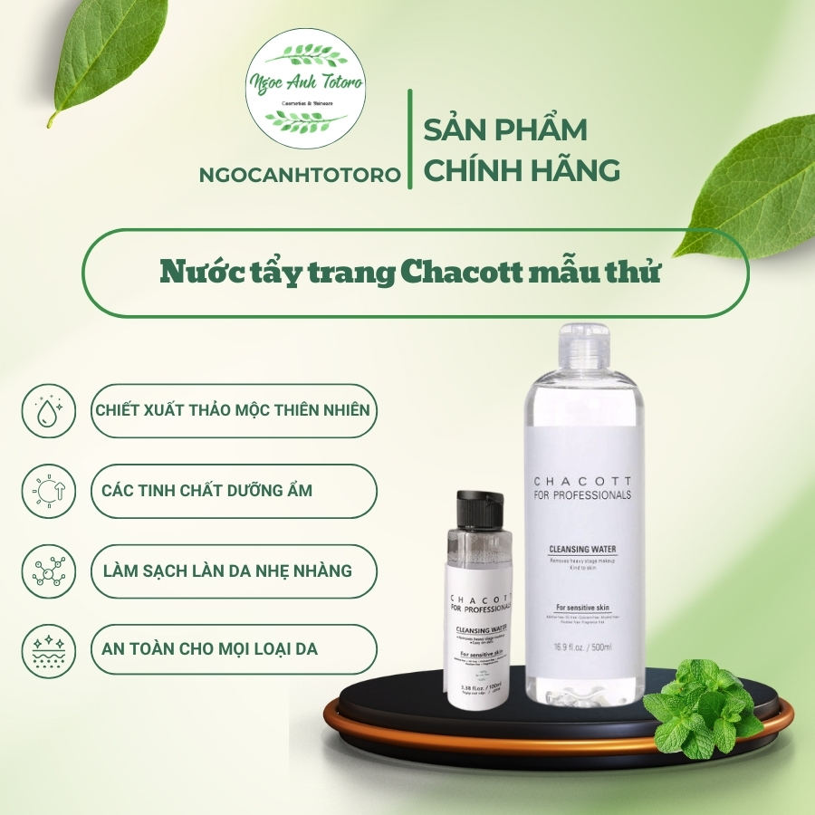 [Mẫu thử ] Tẩy trang Chacott TA