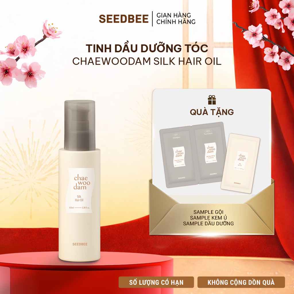 [SEEDBEE] Dầu Dưỡng Tóc Hương Nước Hoa Giúp Phục Hồi Sâu, Tăng Độ Bóng Mượt SEEDBEE CHAEWOODAM SILK 