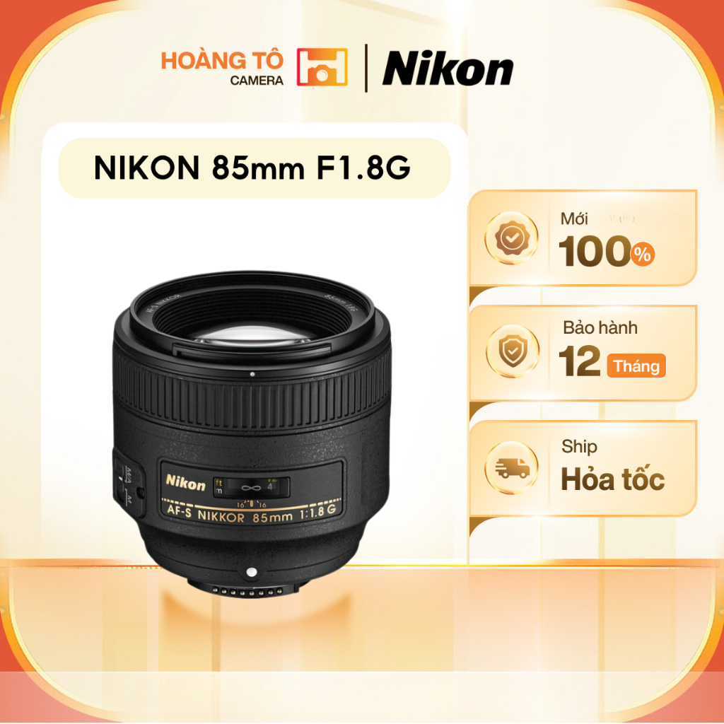 Ống kính Nikon AF-S NIKKOR 85mm F1.8 G | Mới 100%