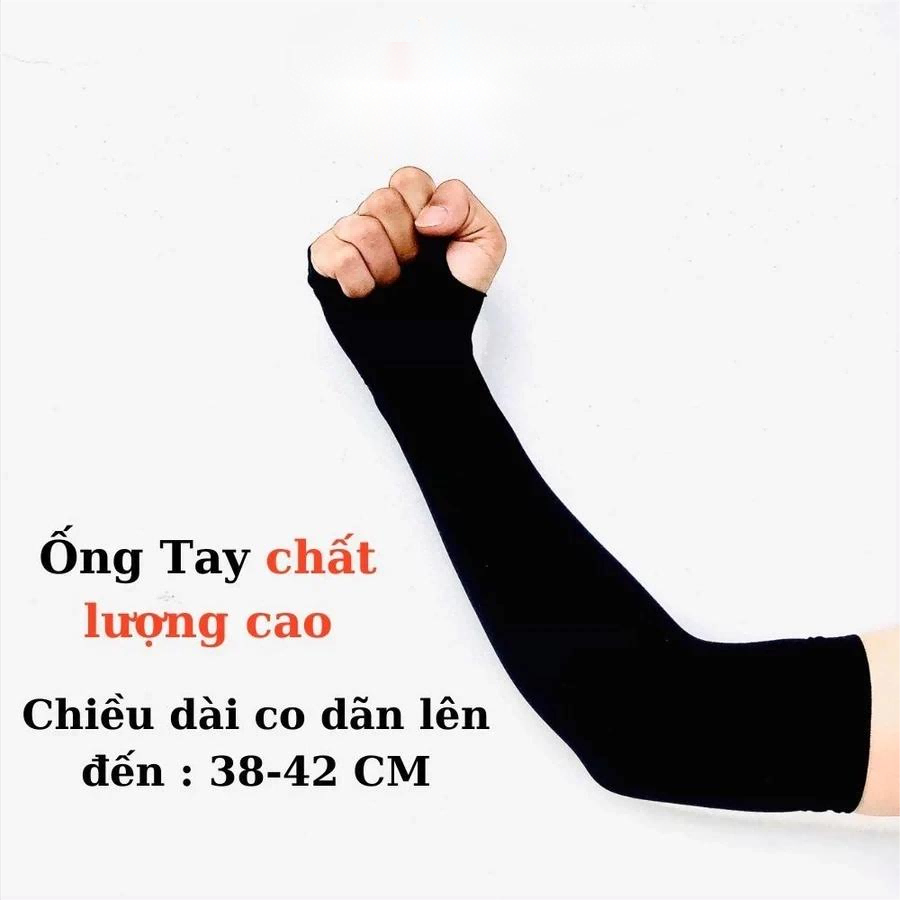 Găng tay chống nắng nam nữ, ống tay chống tia UV, thun lạnh, co giãn 4 chiều chính hiệu Luxury Korea
