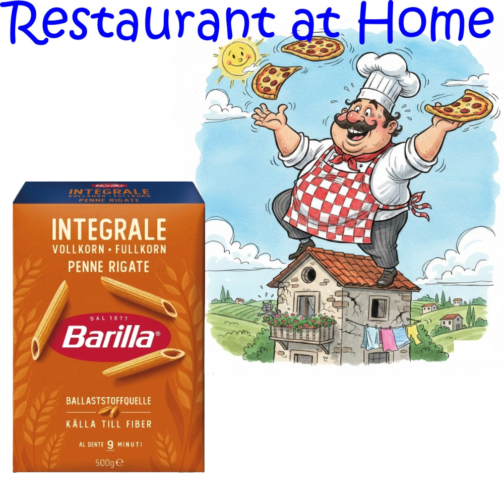 Mì Ý Penne Rigate Integrale Barilla 500g – Pasta Ống Nguyên Cám, Dinh Dưỡng Cao