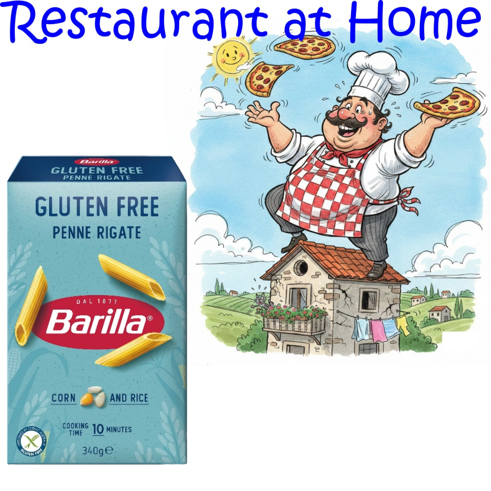 Mì Ý Penne Rigate No Gluten Barilla 400g – Pasta Ống Không Gluten, Bám Sốt Tốt