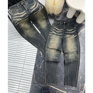 [LSN]Quần Jean Baggy Nữ Wash Râu Mèo Women Pants Khuy Denim 686