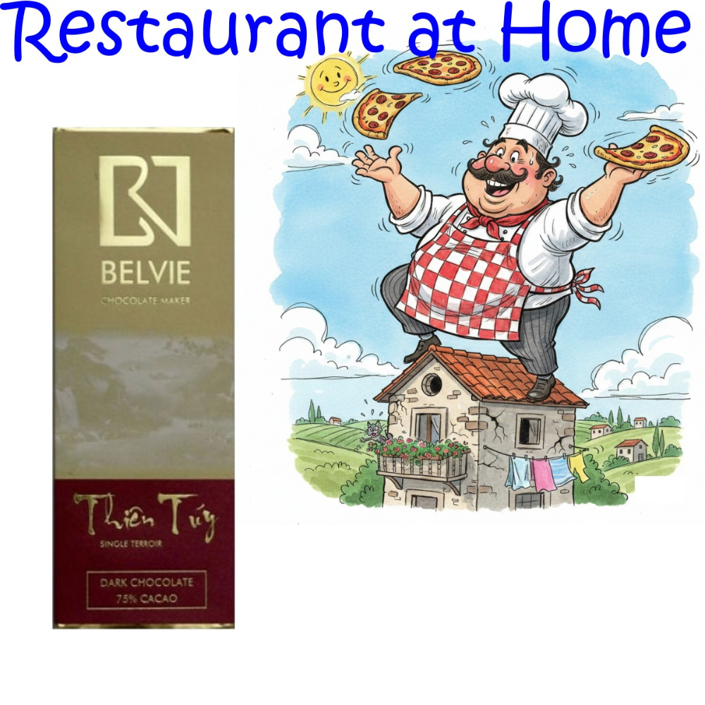 Socola Đen Single Terroir Thiên Túy 75% Belvie 27g  / Marou, Alluvia, Andes, Gullon, Loacker, Bounty