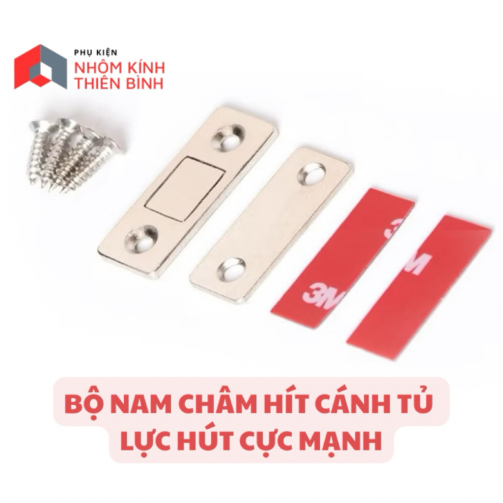 Nam châm hít cố định cửa tủ .