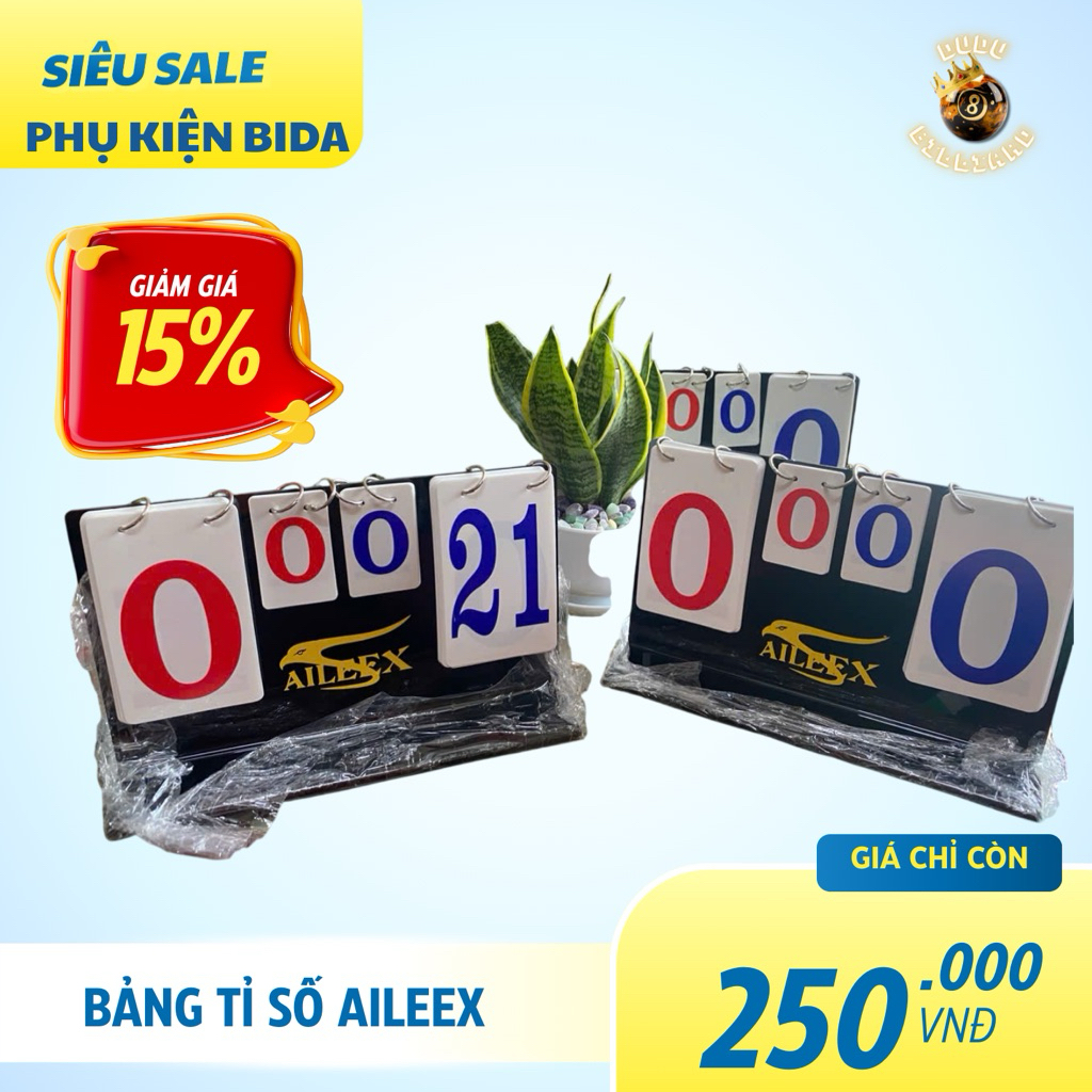 Bảng Tỉ Số Bida in chữ Aileex | Bảng Tính Điểm Thể Thao Aileex giá rẻ