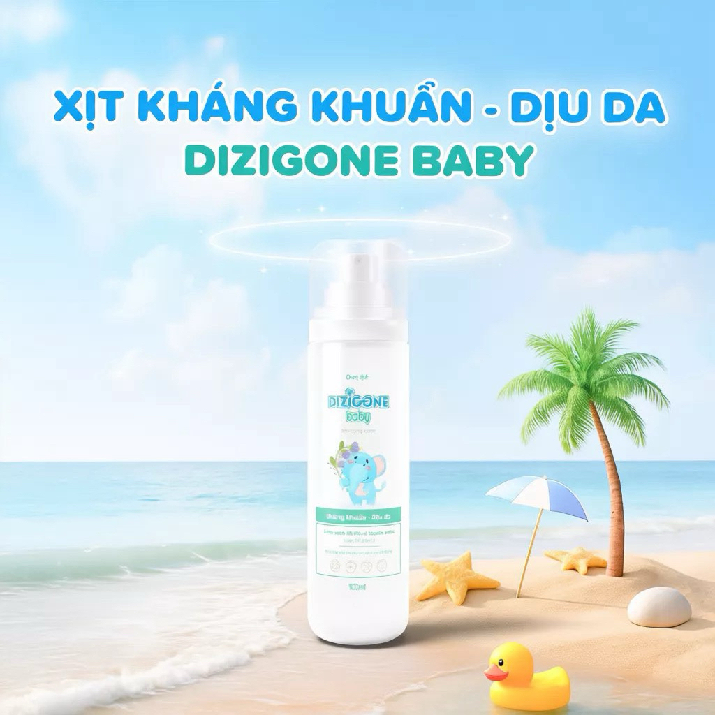 Xịt kháng khuẩn Dizigone Baby 100ml - An toàn, kháng khuẩn tự nhiên, tiện lợi cho bé