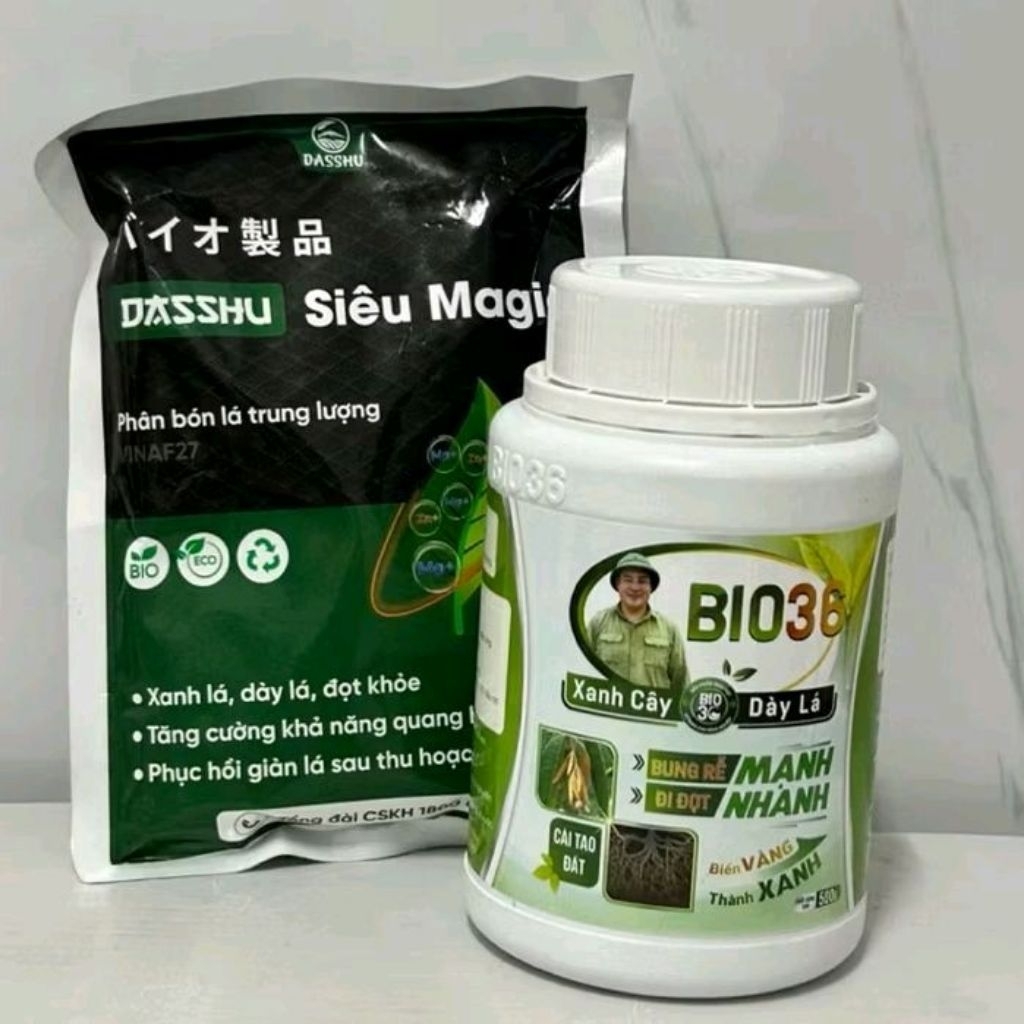 Phân bón Bio 36 tặng kèm 1 gói siêu magie kẽm kích rễ mạnh, đi đọt nhanh, xanh cây, dày lá.Bio 36 Hà