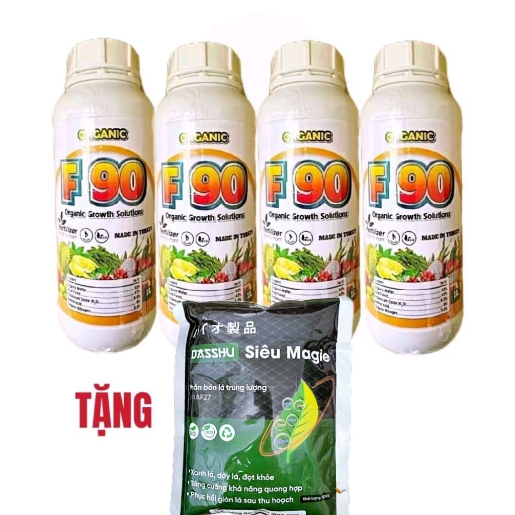 F90 Combo 4 chai F90 tặng 1 gói siêu magie kẽm 500g. F90 hàng chính hãng nhập khẩu Thổ Nhĩ Kỳ,siêu k