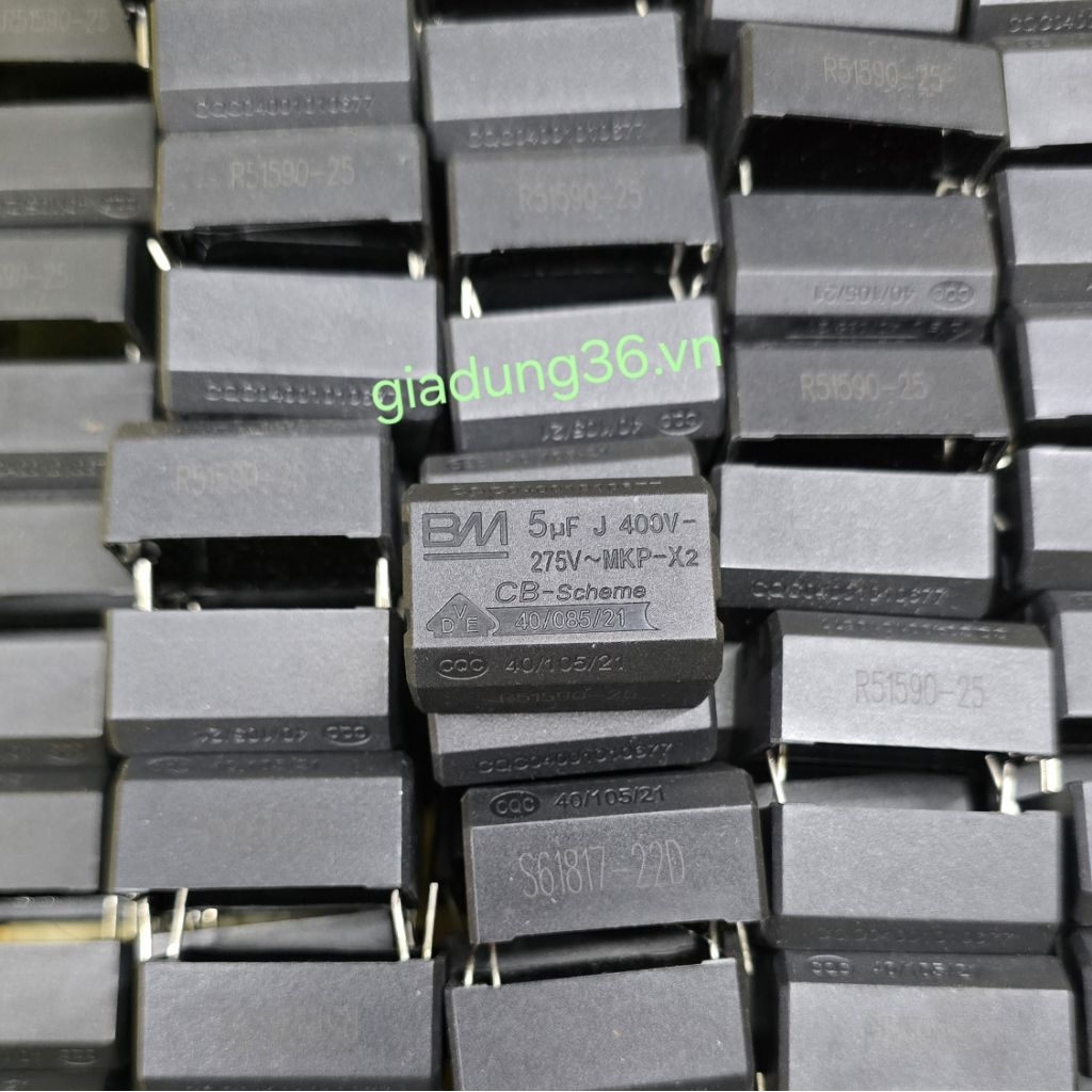 Combo 5 con tụ bếp từ 5uf BM