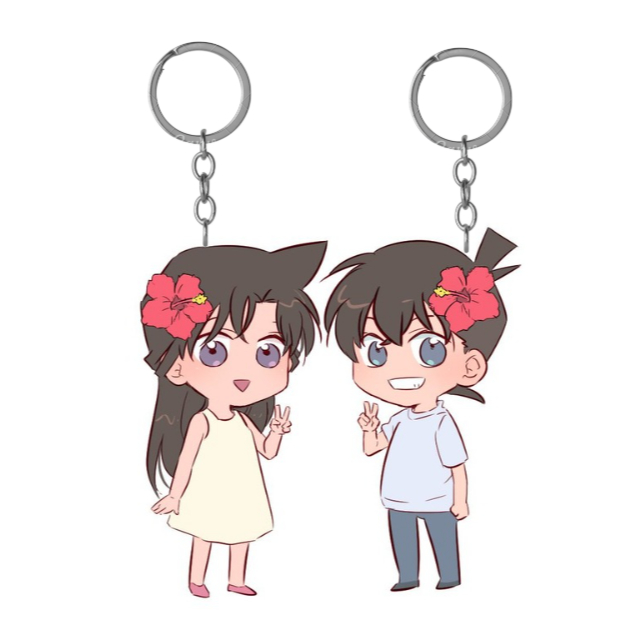 móc khoá thám tử lừng danh couple Shinichi và Ran