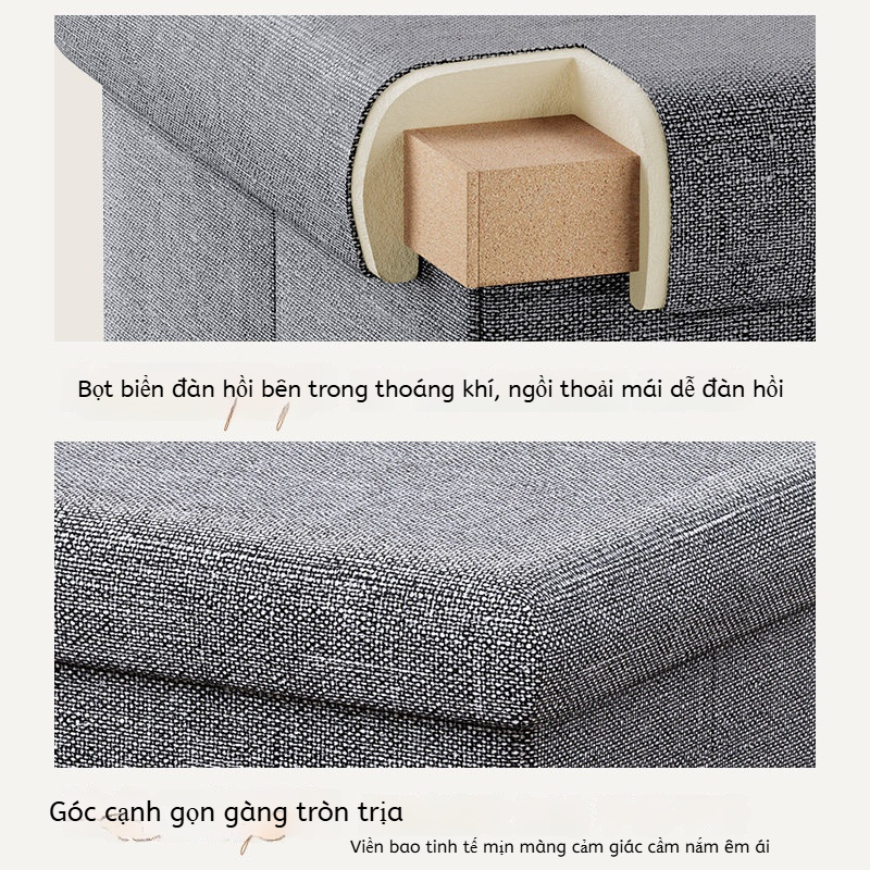 HEINO Ghế Gấp Lưu Trữ Thông Minh Cho Căn Hộ, Vải Lanh Thoáng Khí Chống Mốc Đa Năng Tiện Lợi | BigBuy360 - bigbuy360.vn