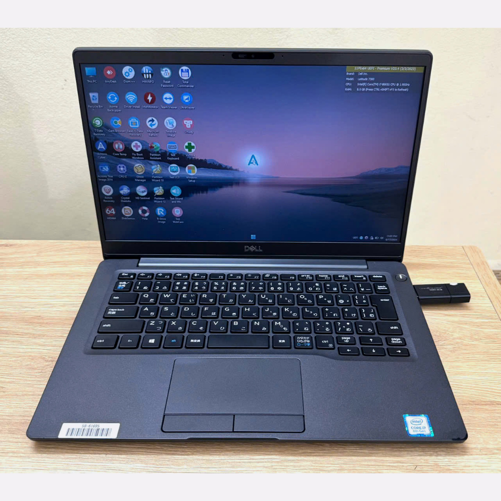 Dell latitude 7300 I7-8665  Ram 8 GB Ssd 256 GB Màn 13.3inch Full HD