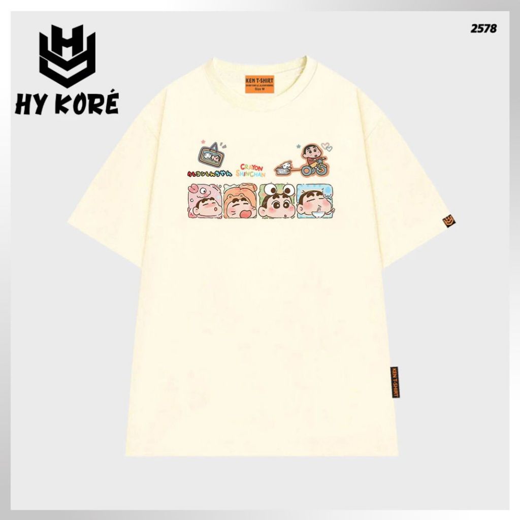 HY KOREA HCM - Áo Thun Form Rộng Crayon Shinchan