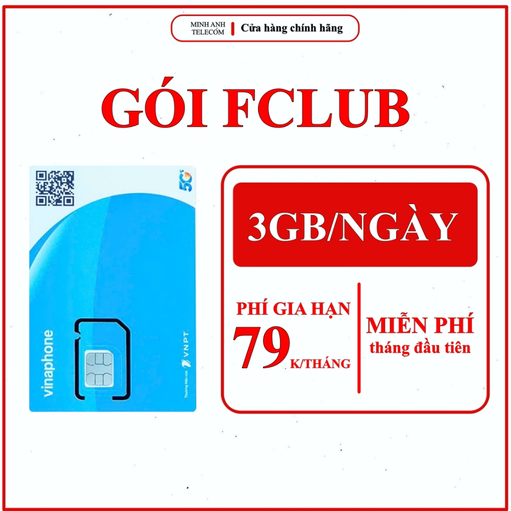 🔥Sim 5G Vinaphone FCLUB-Thaga70N-D159V Miễn phí tháng đầu{Cần ĐK chính chủ}