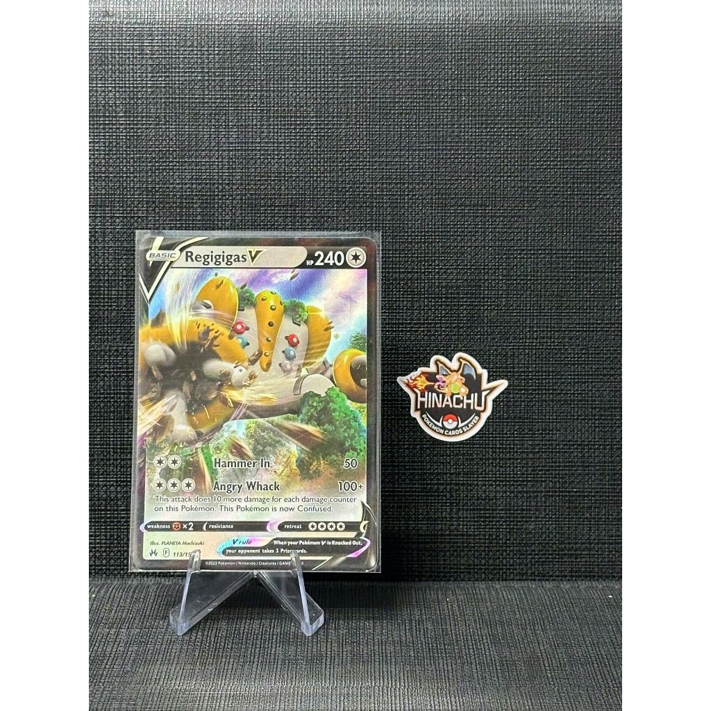 Thẻ bài pokemon | Regigigas V #113 Pokemon Crown Zenith | Hàng chính hãng TCG