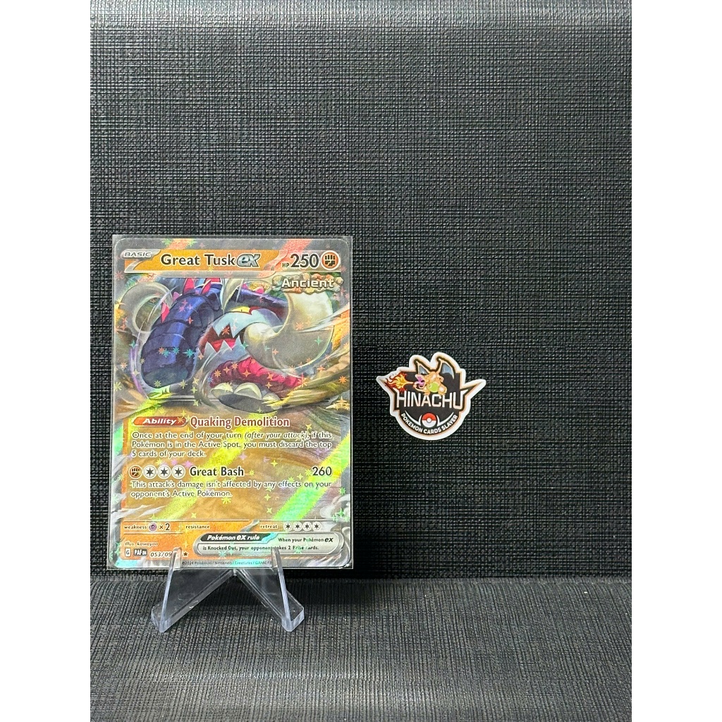 Thẻ bài pokemon | Pokemon TCG Paldean Fates #053/093 Great Tusk EX | Hàng chính hãng TCG
