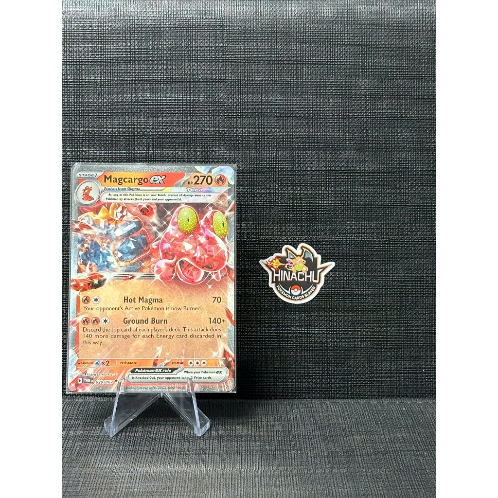 Thẻ bài pokemon | Magcargo ex #29 Pokemon Twilight Masquerade | Hàng chính hãng TCG