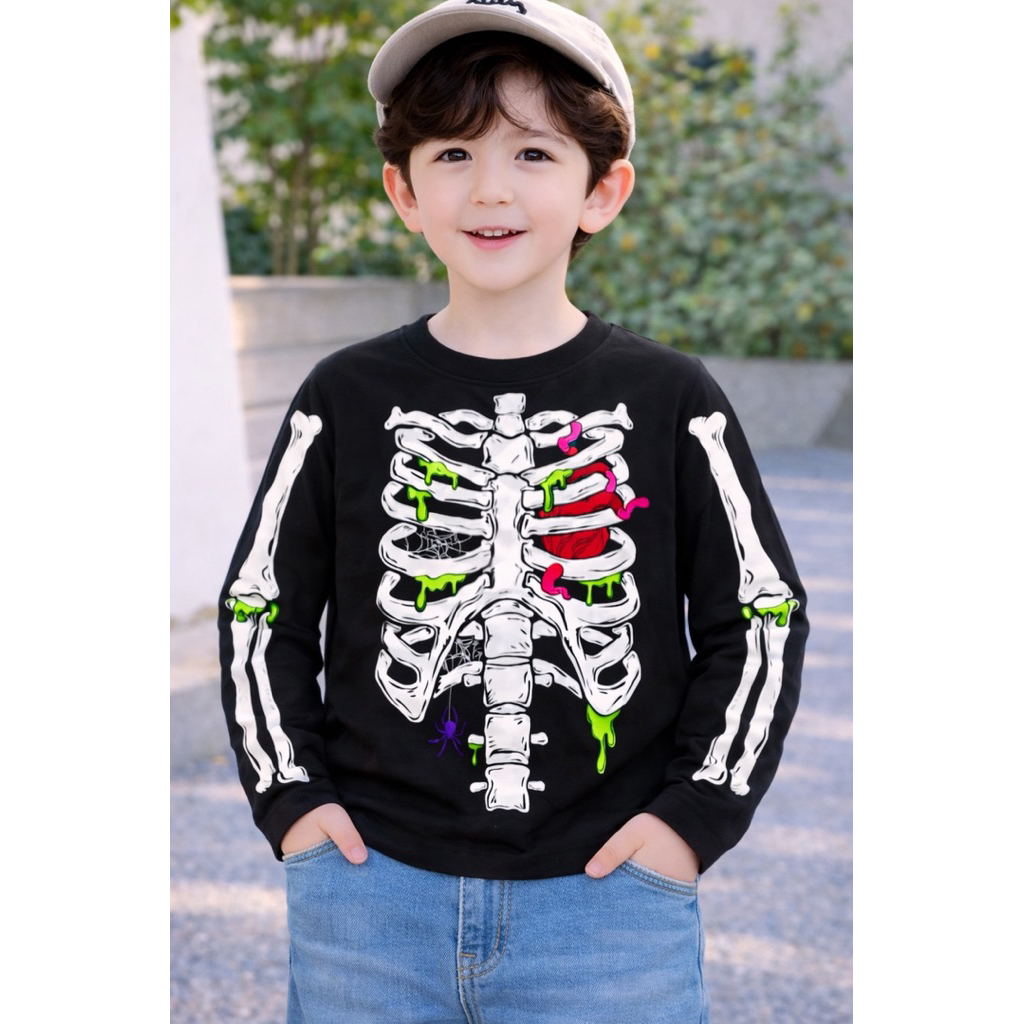 (15-45kg) xả kho Đẹp rẻ chất lượng 1 chiếc áo xuất sịn cho bé trai 15-45kg halloween