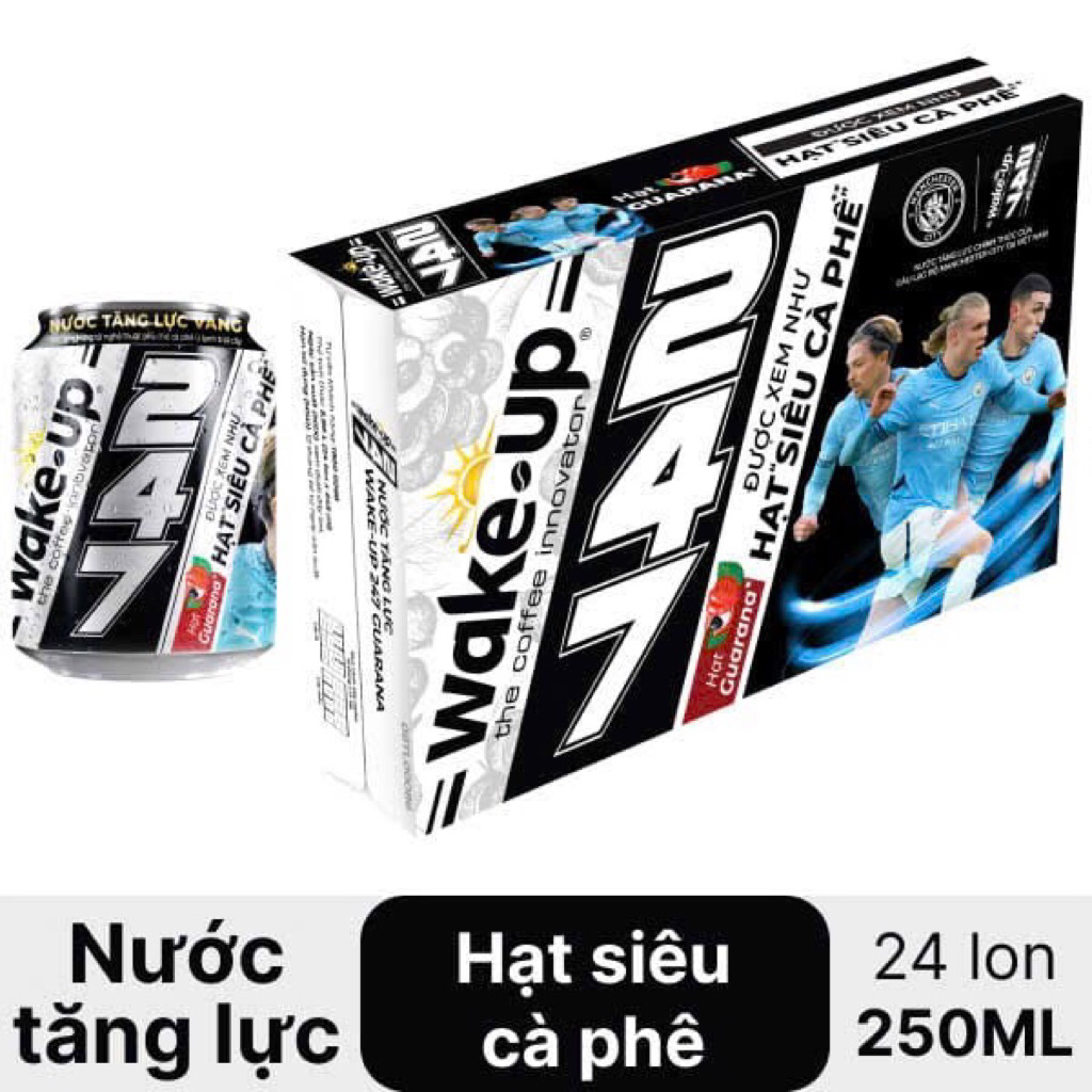 1 Thùng Nước tăng lực Wake-up 247 hạt GUARANA AMAZON