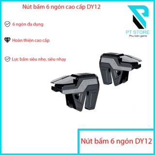 Nút bấm chơi game 6 ngón cao cấp DY12 - 6 ngón đa dụng thao tác - Hoàn thiện cao cấp - Lực bấm nhạy và nhẹ -Lắp được ốp
