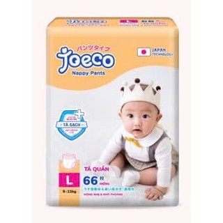 COMBO 2 Bỉm JOECO quần siêu đại đủ size M72/L66/XL60/XXL54