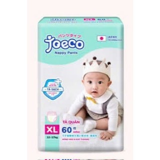 COMBO 2 Bỉm JOECO quần siêu đại đủ size M72/L66/XL60/XXL54