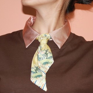 Khăn lụa tơ tằm Ribbonie thiết kế Nguyện - MsKÉN