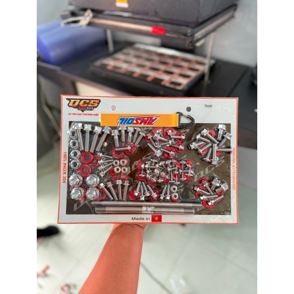 Full ốc salya cho xe điện X men, PeGa,133 kèm 1 chân chống nghiêng inox 304