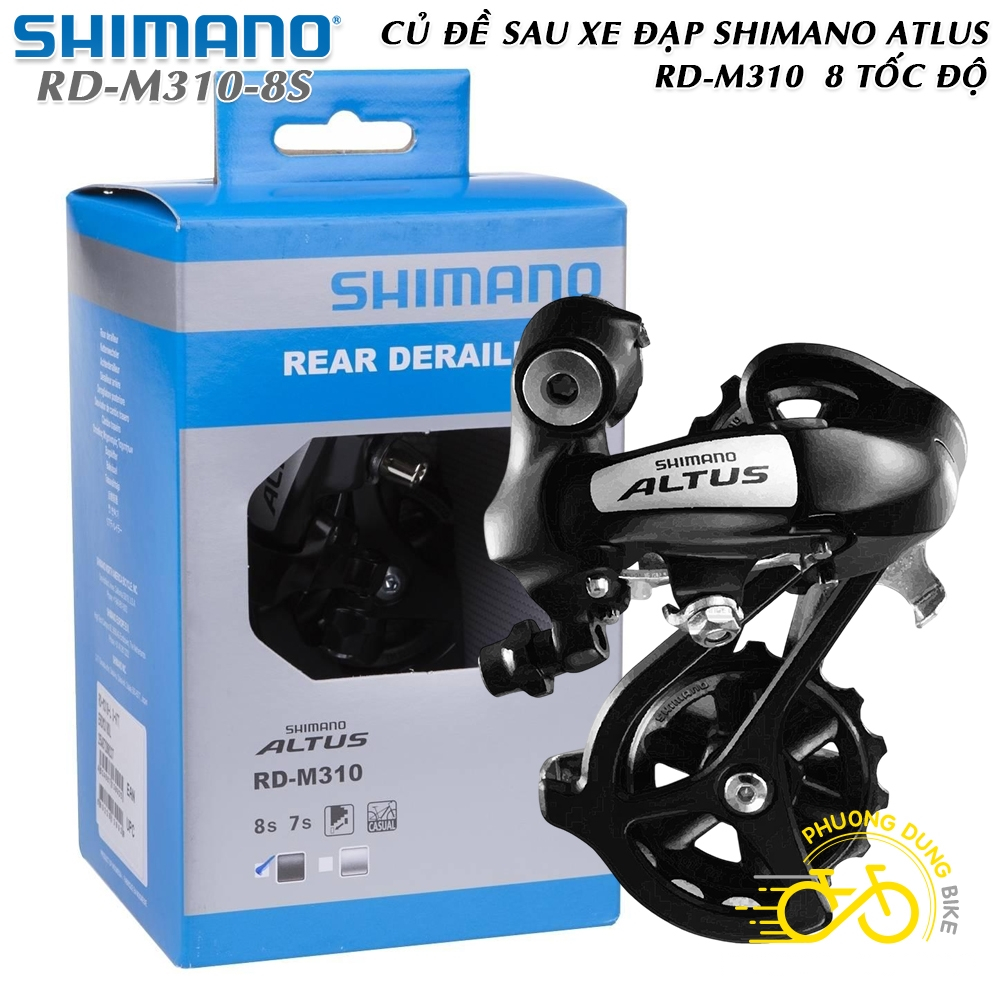 Củ cùi đề sau xe đạp SHIMANO Altus RD M310 7 8 Tốc Độ - FullBox Chính Hãng