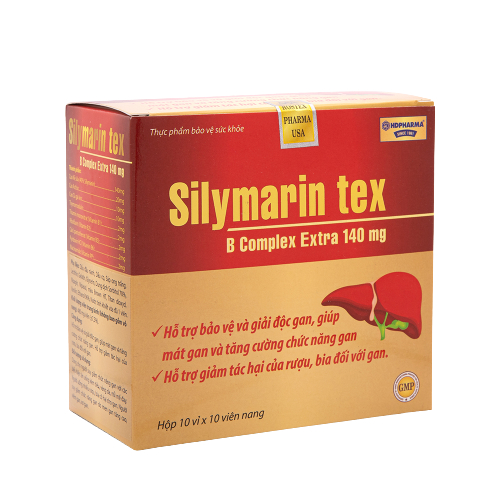 Viên uống Silymarin Tex B Ccomplex Extra 140mg HD Pharma giải độc gan - hộp 100 viên