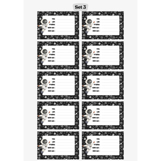 Nhãn vở, nhãn tên, nhãn sách [Set 10 nhãn]