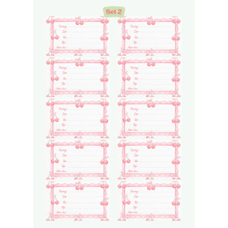Nhãn vở, nhãn tên, nhãn sách [Set 10 nhãn]