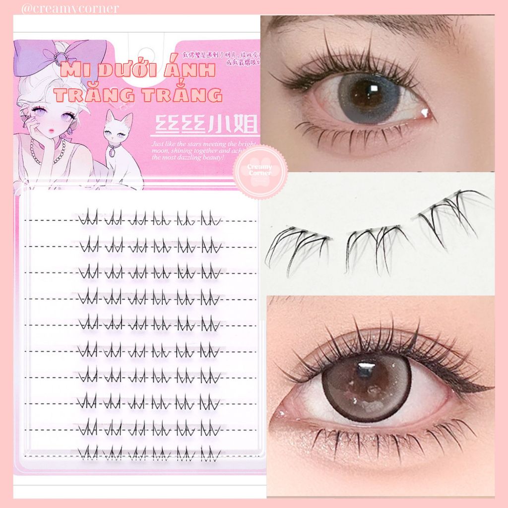 [HÀNG CÓ SẴN] Mi giả dưới ánh trăng kiểu mới makeup douyin concept