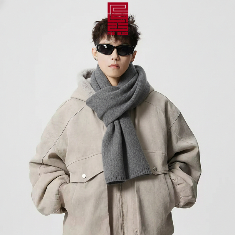 [HOẢ TỐC] Khăn quàng cổ - Khăn choàng cổ len trơn nam nữ lông mịn dệt kim không xù ulzzang Hàn Quốc Re1925 Studio KT01