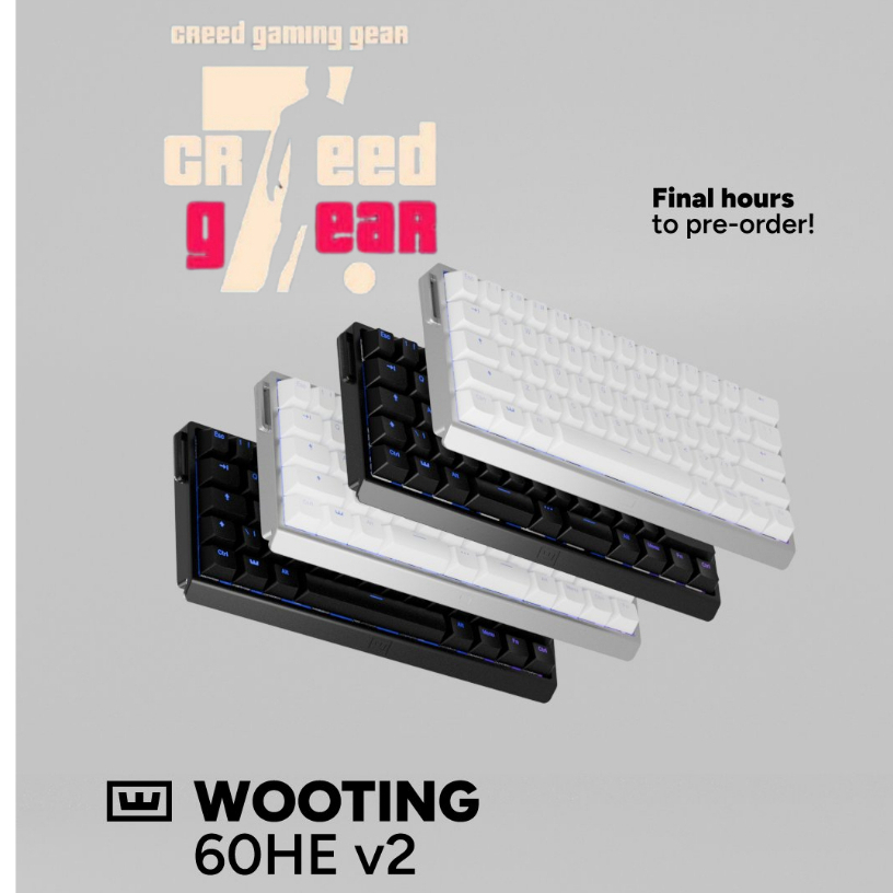 (Chính hãng) Bàn phím cơ Wooting 60he V2, 80He ZinC, 60HE+, Two He cho game thủ chuyên nghiệp chính 
