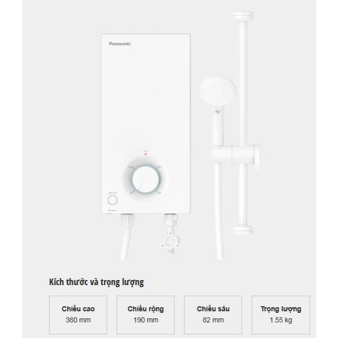 DH-3VS1VW / DH-3VP1VW / DH-4VS1VW / DH-4VP1VW - Máy Nước Nóng Trực Tiếp Panasonic [GIÁ MÁY][Giao Toà