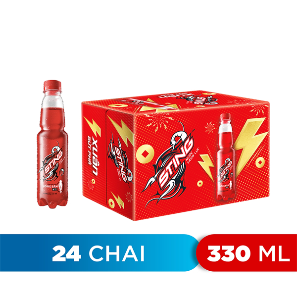 STING CHAI NHỰA (Thùng 24 Chai x 330ml)
