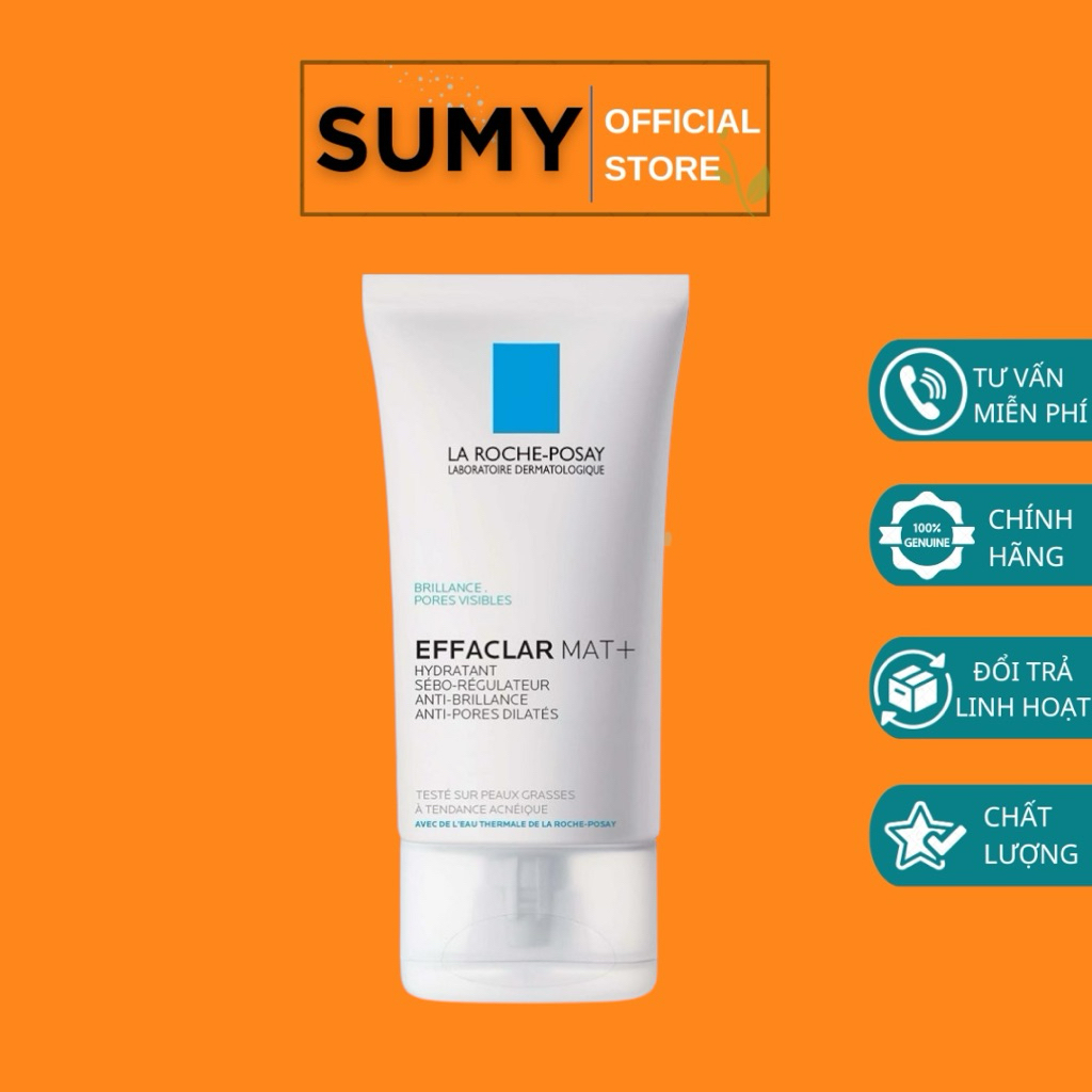 Kem dưỡng ẩm kiềm dầu và cải thiện lỗ chân lông La Roche Posay Effaclar Mat+ 40ml - SUMY