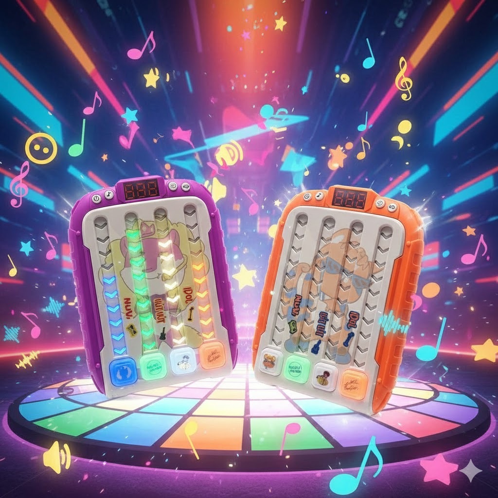 Máy Game Nuvi Bậc Thầy Nhịp Điệu - Đồ Chơi Thông Minh Luyện Phản Xạ Cho Bé, Máy Chơi Game Cầm Tay Thế Hệ Mới