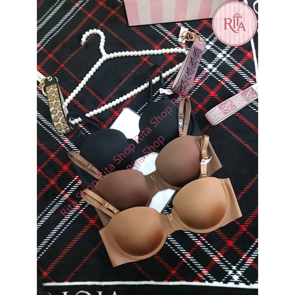 (Size 34B) Áo lót Victoria Secret cup ngang mút 1cm, 2cm, 4cm