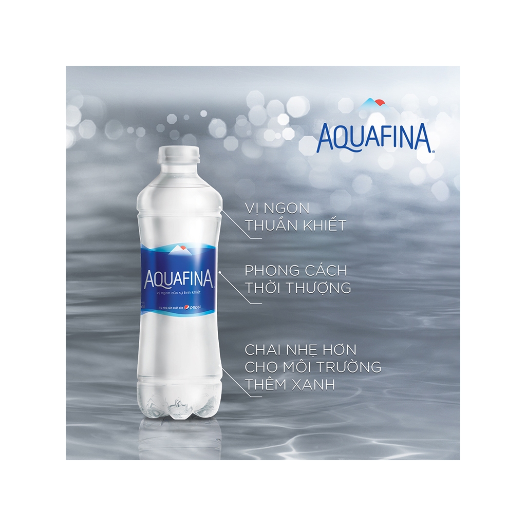 Thùng 12 chai Nước tinh khiết Aquafina 1.5 lít- Hàng chính hãng