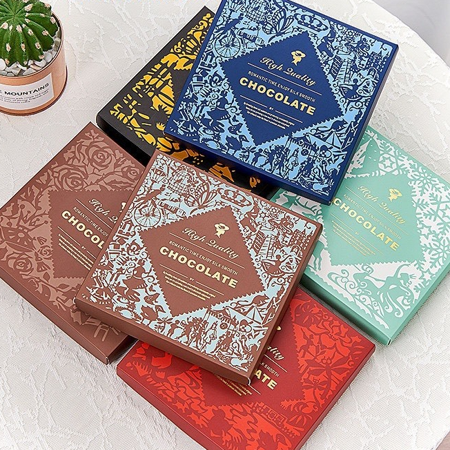 DEC05-Hộp đựng NAMA Socola ( Khay vuông nama_khay 9 viên_ khay nama)