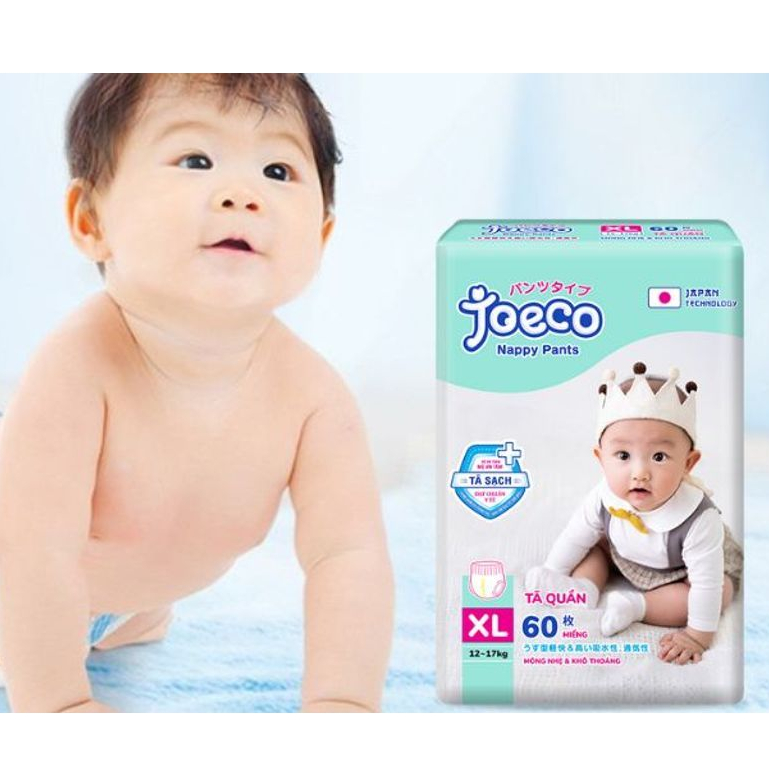 COMBO 2 Bỉm JOECO quần siêu đại đủ size M72/L66/XL60/XXL54