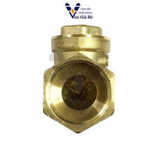 Van nước 1 chiều phi 42 49 60, van 1 chiều lá lật đồng/inox304 ngăn dòng chảy ngược hiệu quả cho bơm