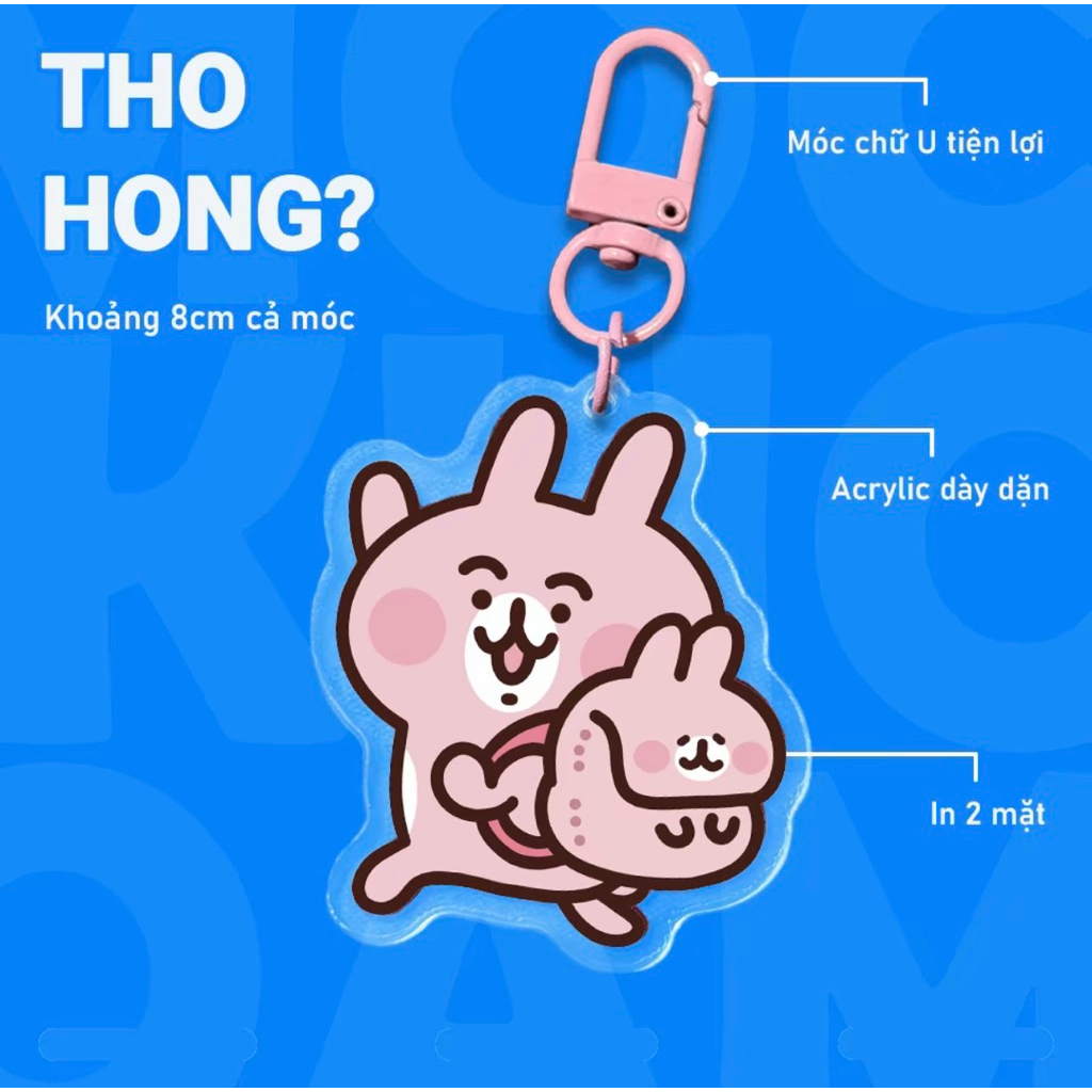 Móc khoá thỏ Usagi hồng | Tiệm Móc Khoá