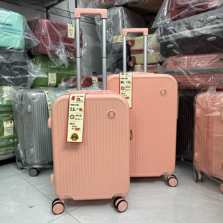 🔥Vali Kéo Du Lịch Hồng Phấn Góc Tròn Size 20/24 Siêu Nhẹ Chống Bể Kiểu Dáng Dễ Thương - Giá Tận Xưởng