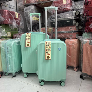 🔥Vali Kéo Du Lịch Xanh Mint Góc Tròn Size 20/24 Siêu Nhẹ Chống Bể Kiểu Dáng Trẻ Trung - Giá Tận Xưởng